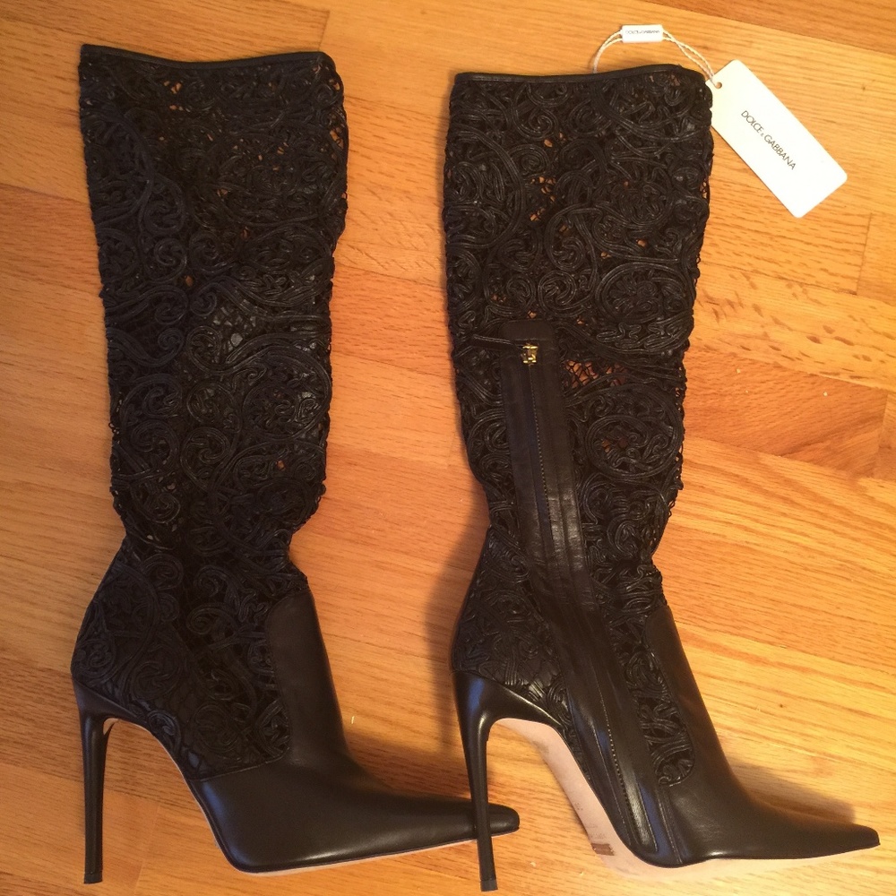 Dolce & Gabbana Stiletto Heel Tall Boots